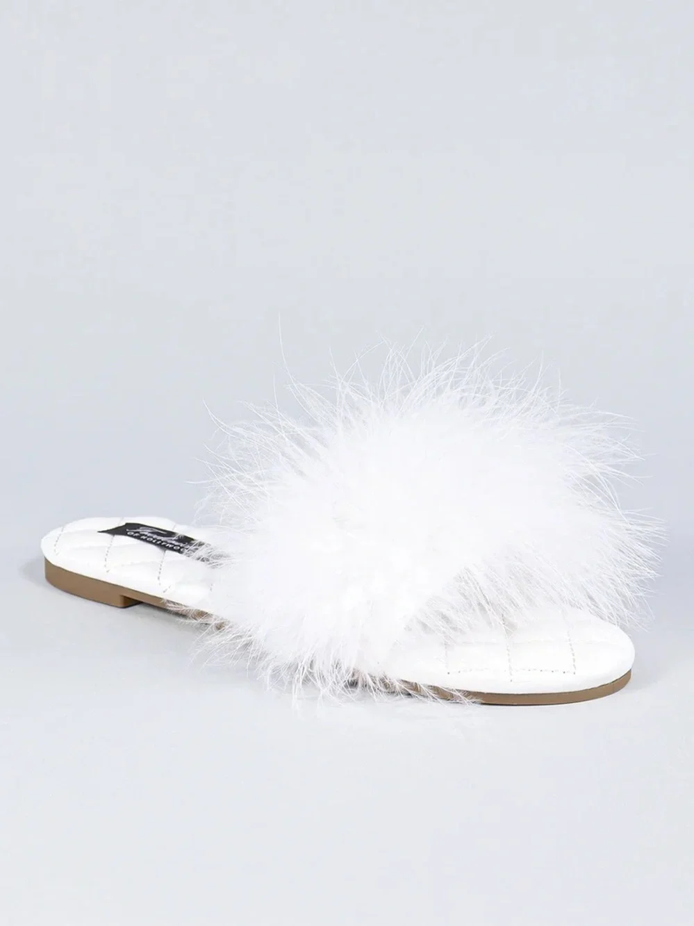 Frederick's of Hollywood Maxim Feather Flat Sandals